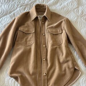 ABERCROMBIE & FITCH Camel Shacket